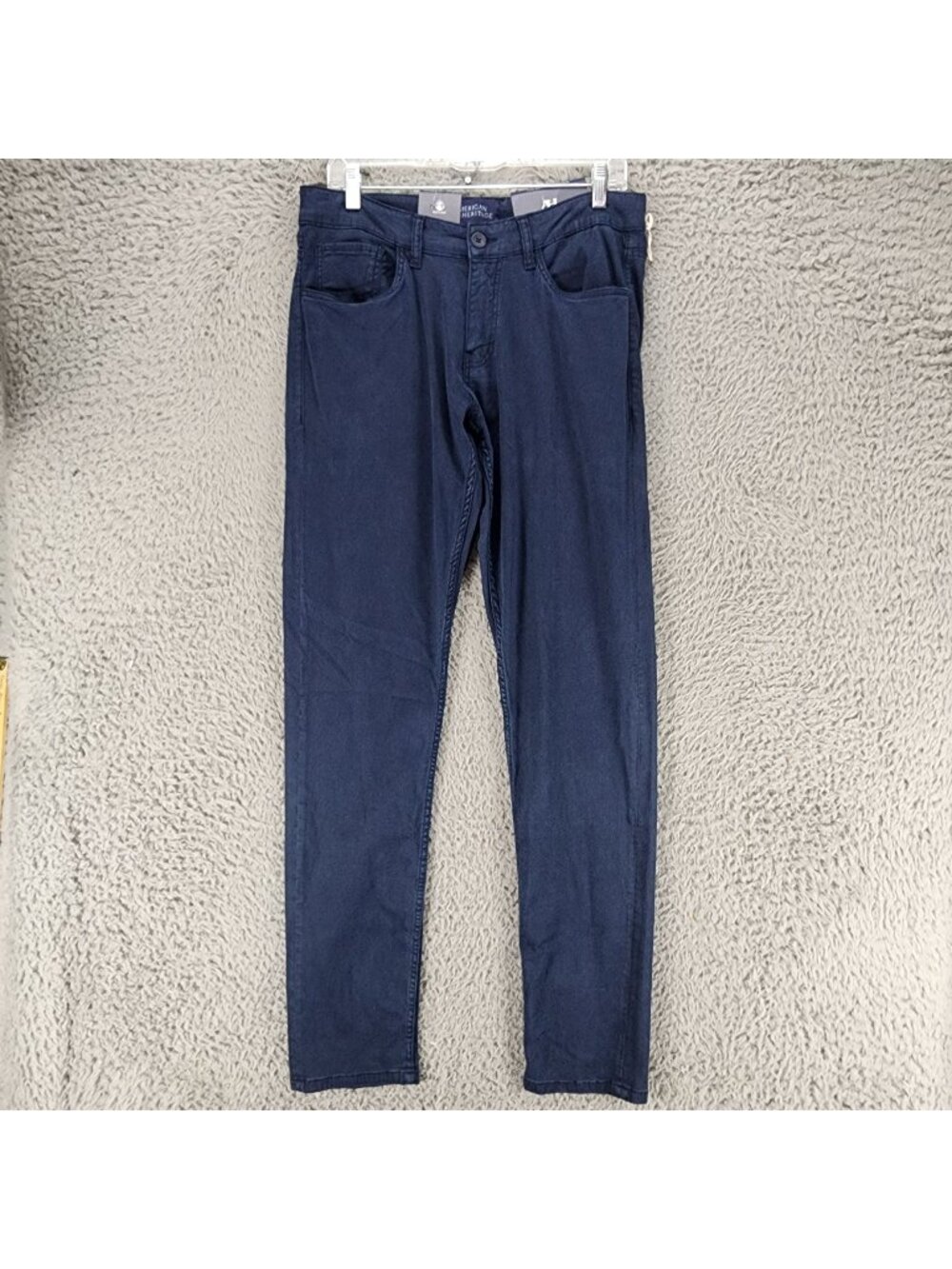American Heritage Pants Mens 32x34 Blue Stretch Chino Modern Fit *NWT*